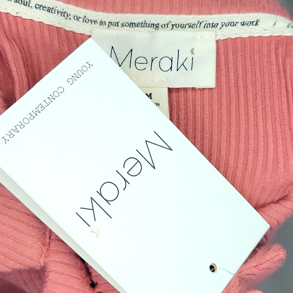 NWT Meraki Womens Medium Pink Bodysuit - Picture 4 of 4